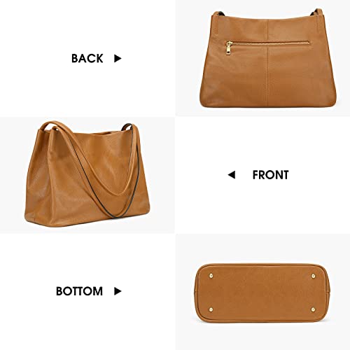 Kattee Soft Leather Shoulder Tote for VIP Women