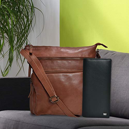 VIP Wise Owl Leather Crossbody Bag for Women