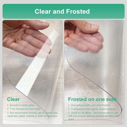 Large Clear Non-Slip Desk Pad for Office or Home