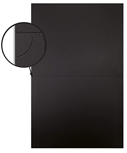 Black Certificate Holders with Gold Foil Border, 25 Pack