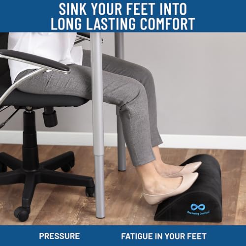 Premium Memory Foam Office Foot Rest - Ergonomic Foot Pillow