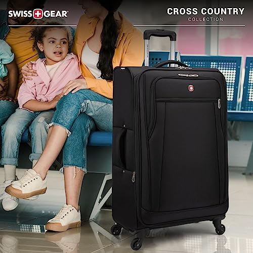 SWISSGEAR VIP Cross Country Luggage Spinner, Black 20
