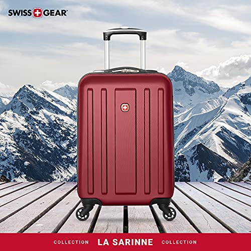 Swiss Gear La Sarinne Hardside Spinner Carry-On, Oxblood 20