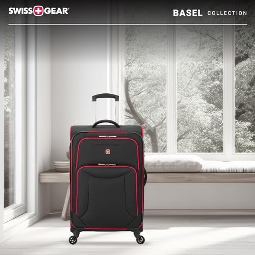 SwissGear Basel Collection Black/Red Spinner Luggage, VIP Shopping