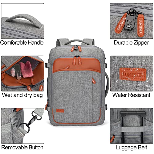 40L VIP Travel Backpack with 4 Packing Cubes, Grey