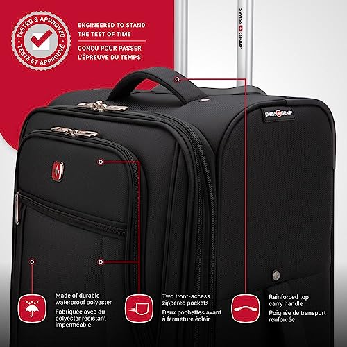SWISSGEAR VIP Cross Country Luggage Spinner, Black 20