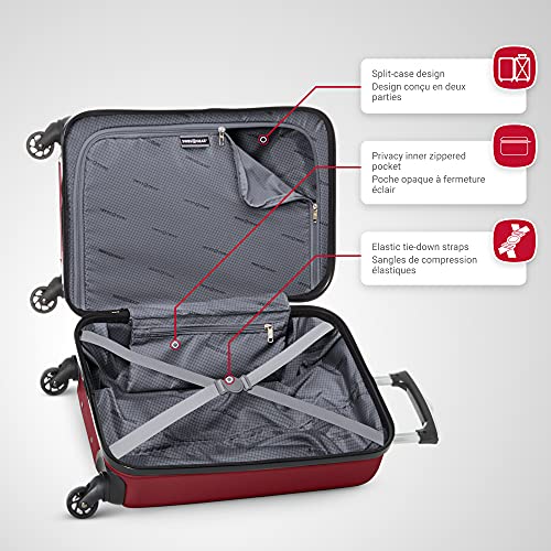 Swiss Gear La Sarinne Hardside Spinner Carry-On, Oxblood 20