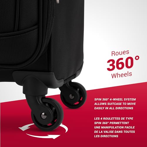 SWISSGEAR VIP Cross Country Luggage Spinner, Black 20