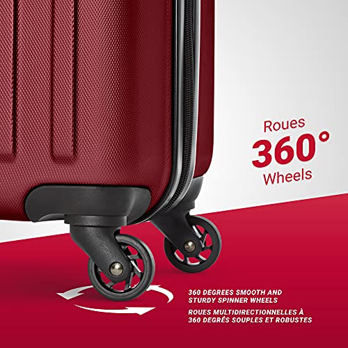 Swiss Gear La Sarinne Hardside Spinner Carry-On, Oxblood 20