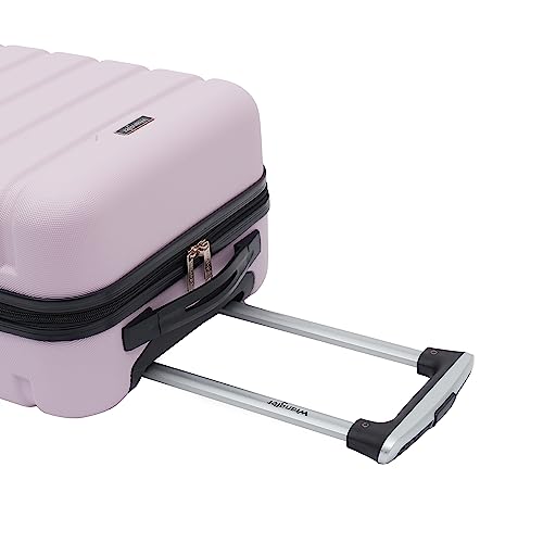 Wrangler Lilac 20-Inch VIP Carry-On Spinner Luggage