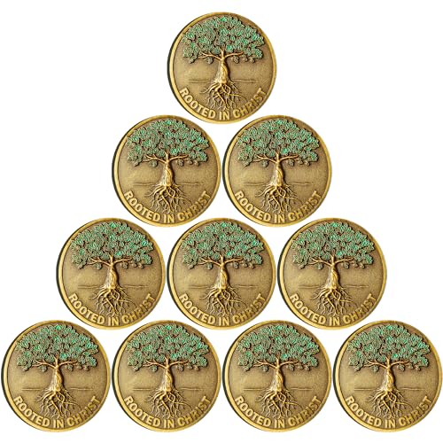 Christ Challenge Coin - Antique Gold Christian Token