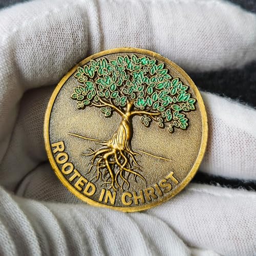 Christ Challenge Coin - Antique Gold Christian Token