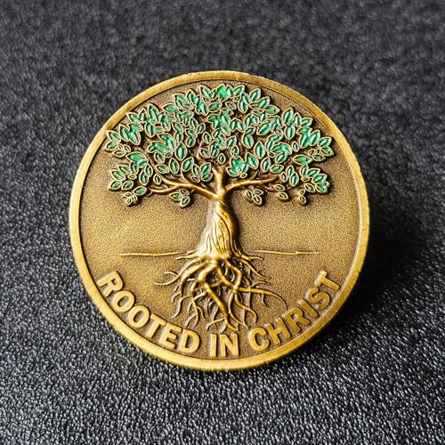 Christ Challenge Coin - Antique Gold Christian Token