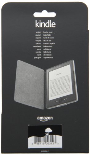 Black Leather Cover for Amazon Kindle (not Kindle Paperwhite)