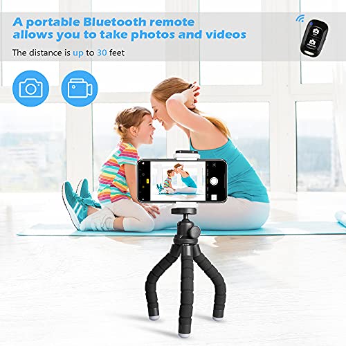 UBeesize Phone Tripod with Wireless Remote and Clip