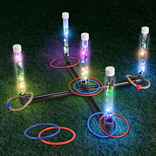 LED Ring Toss Game for Boys - Fun Family Game