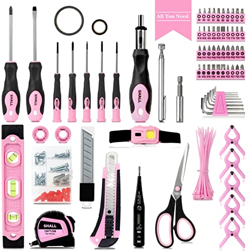 VIP 246-Piece Ladies Pink Home Tool Set Kit
