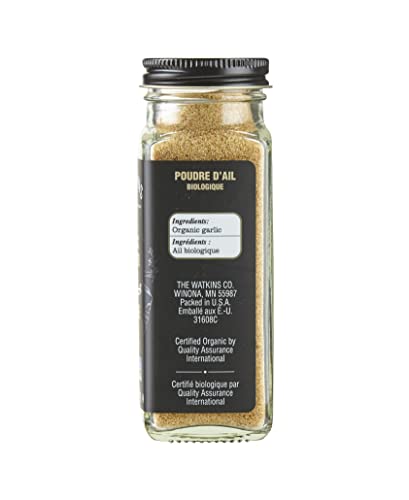 Watkins Gourmet Organic Garlic Powder, Non-GMO, Kosher