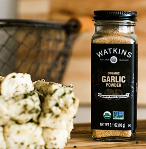 Watkins Gourmet Organic Garlic Powder, Non-GMO, Kosher