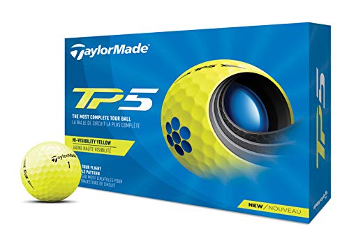 2021 TaylorMade Yellow VIP TP5 Golf Balls
