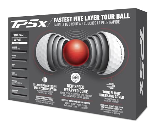 2024 TaylorMade TP5x Golf Balls - 1 Dozen