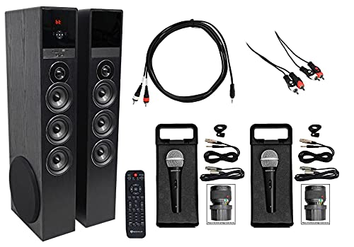 Rockville Bluetooth Home Theater System with Karaoke, 2 Mics