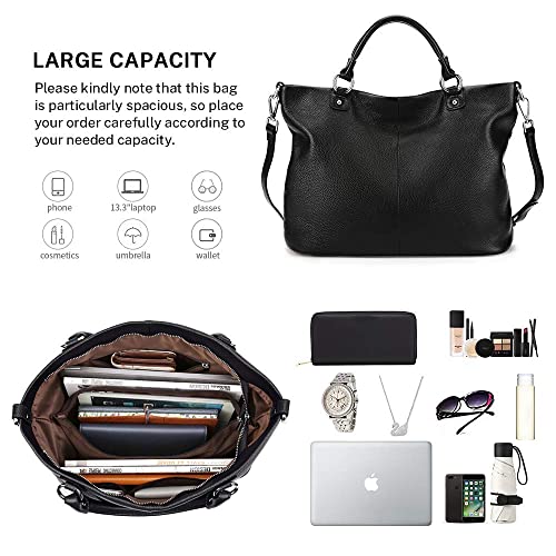 Kattee VIP Leather Tote: Top Satchel Purses & Handbags