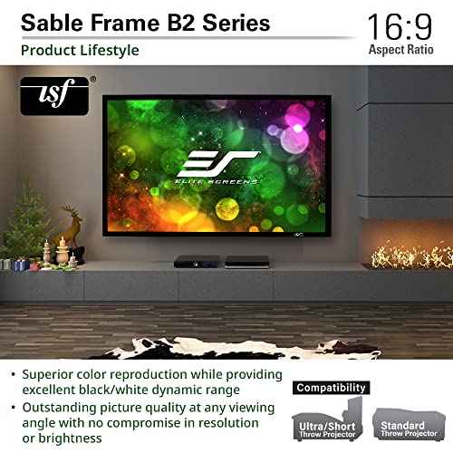 150" Elite Screens Sable Frame B2 Projector Screen