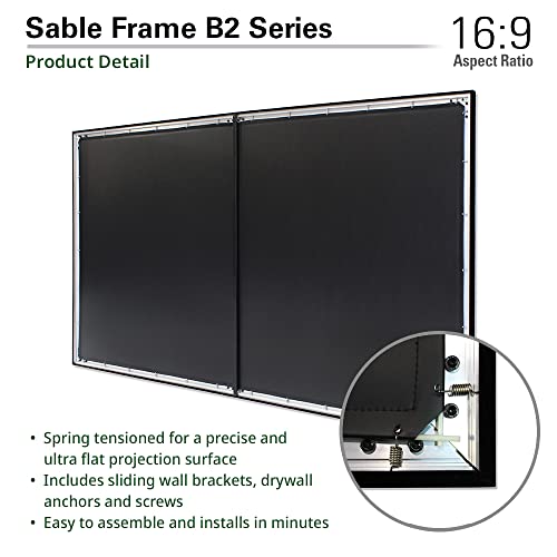 150" Elite Screens Sable Frame B2 Projector Screen