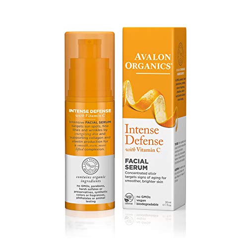 Avalon Organics Vitamin C Facial Serum, 1oz (2-Pack)