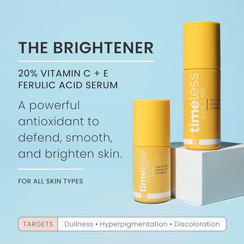 Timeless Skin Care Vitamin C + E Serum - 1 oz - Daily Brightening & Restoration