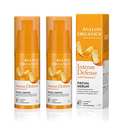 Avalon Organics Vitamin C Facial Serum, 1oz (2-Pack)