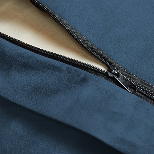 Luxury 7-Foot Bean Bag Chair in Navy Blue