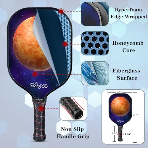 Portable Pickleball Set with Nets, Paddles, Balls, Bag