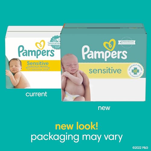 Pampers Sensitive Baby Wipes, 4X Pop-Top Packs