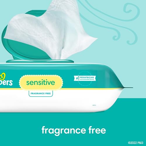 Pampers Sensitive Baby Wipes, 4X Pop-Top Packs