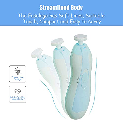 Electric Baby Nail Trimmer Kit with LED Light