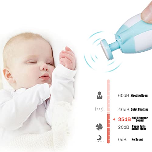 Electric Baby Nail Trimmer Kit with LED Light