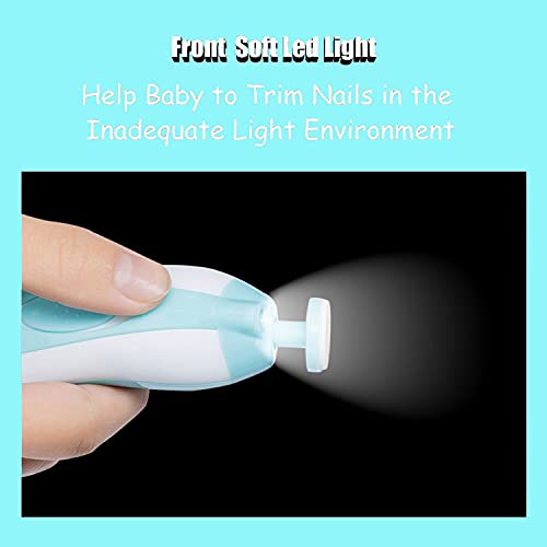 Electric Baby Nail Trimmer Kit with LED Light