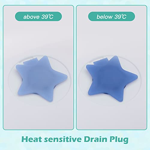 4-in-1 Baby Bathtub Set with Temperature Sensor, Pink