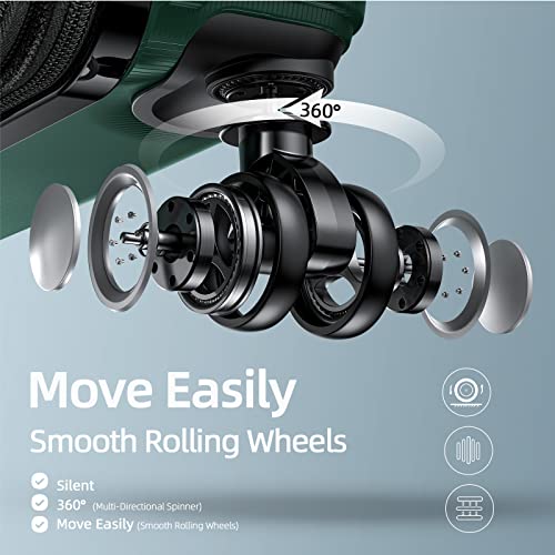 SHOWKOO 3pc Expandable Hardshell Spinner Luggage Set VIP