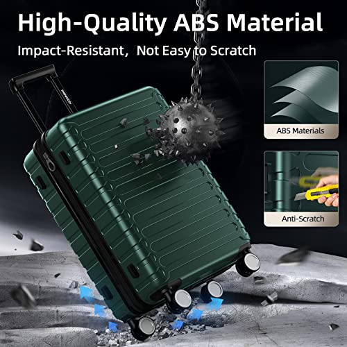 SHOWKOO 3pc Expandable Hardshell Spinner Luggage Set VIP