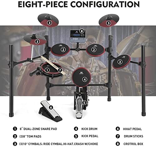VIP Electronic Drum Set with 225 Sounds and MIDI