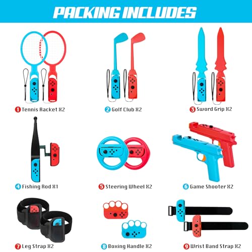 17-in-1 JoyHood Switch Sports Bundle - Fun for All