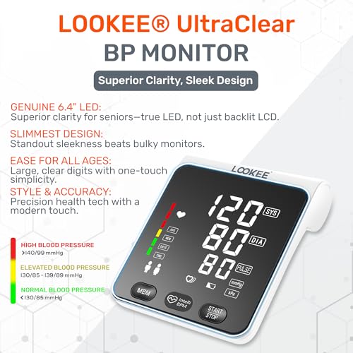 LOOKEE A2 Premium LED Blood Pressure Monitor