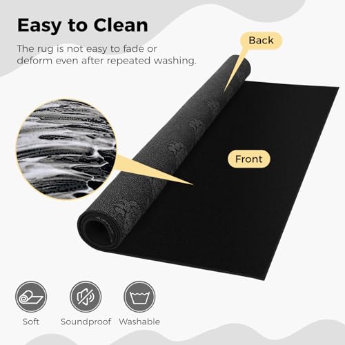 Anjetan Drum Rug, Soundproof Mat for Electric Drums