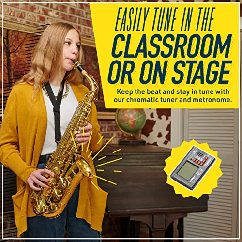 Mendini By Cecilio Eb Alto Saxophone VIP Bundle