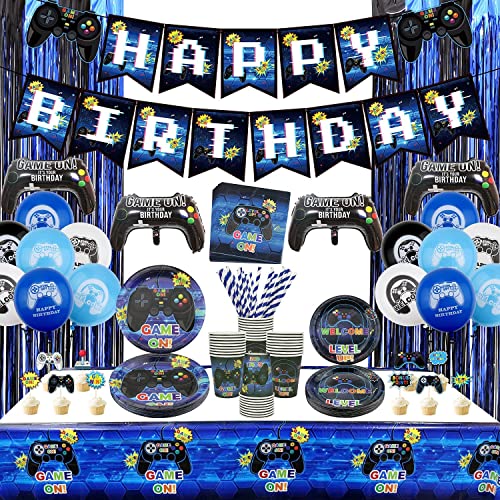 Gamer Birthday Decoration Kit for Boys - Serves 20