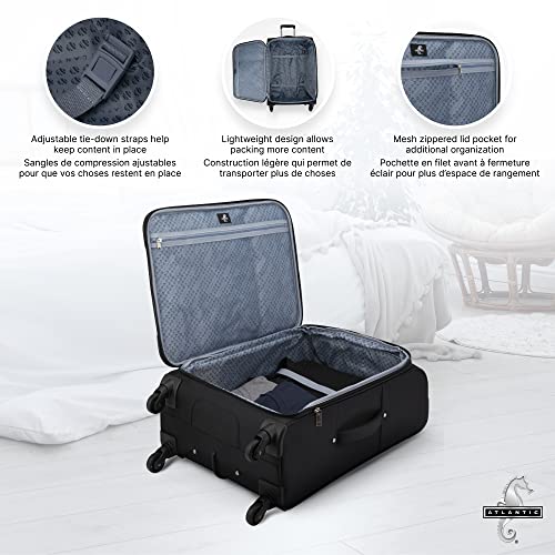 24-Inch Black Spinner Luggage for VIP Travelers