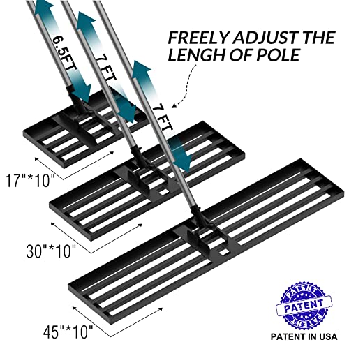 Walensee Heavy Duty 7FT Lawn Leveling Rake